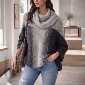 Wooden Ships by Paola Buendia Oversized Knit Poncho Sweater XS